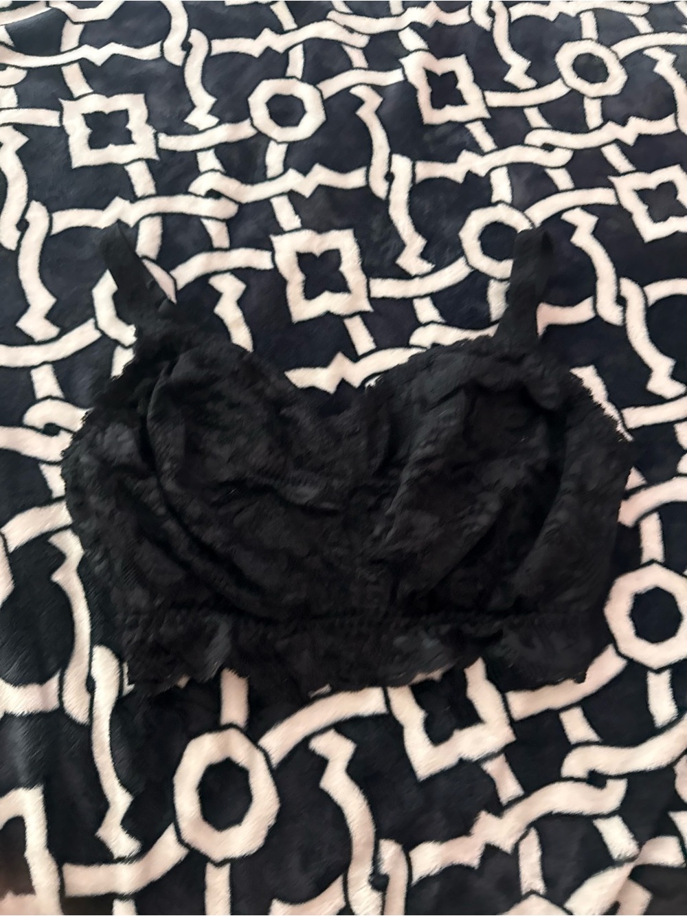 Cosabella Black Lace Longline Bralette